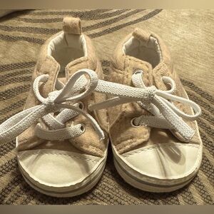 Carter’s Child of Mine Newborn(0-3) Tennis with White/Gray Accents